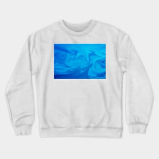 blue liquid color wave Crewneck Sweatshirt